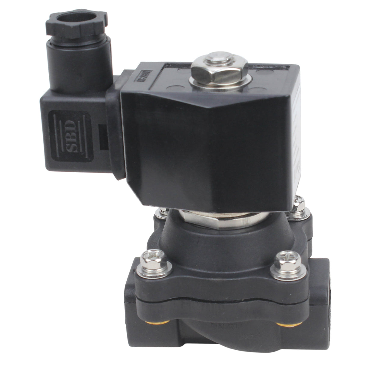 Electroválvula eléctrica de acción directa de dos vías normalmente cerrada Elephant VS2W-503N-NC G NBR 24V, material del cuerpo - Nylon 66, junta - NBR