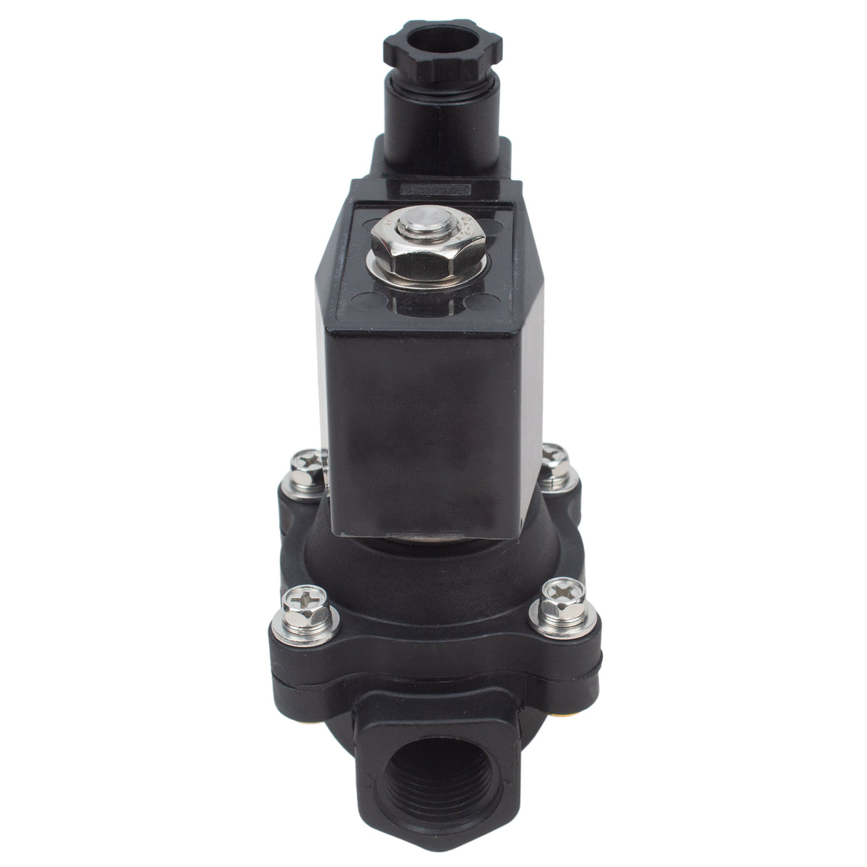 Electroválvula eléctrica de acción directa de dos vías normalmente cerrada Elephant VS2W-503N-NC G NBR 110/220V, material del cuerpo - Nylon 66, junta - NBR