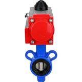 Válvula de mariposa de agua Elephant al-316l-epdm-elephant-sa, material del cuerpo - aleación de aluminio, material del disco - acero inoxidable AISI 316L, sello - EPDM, actuador neumático operado