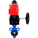 Válvula de mariposa de agua Elephant al-316l-epdm-elephant-da-hdm, material del cuerpo - aleación de aluminio, material del disco - acero inoxidable AISI 316L, sello - EPDM, actuador neumático operado