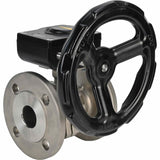 Válvula de bola de acero inoxidable Elephant kchfp ham, material del cuerpo - acero inoxidable AISI 316, material de la bola - acero inoxidable AISI 316, junta - PTFE, accionada por maneta