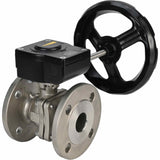 Válvula de bola de acero inoxidable Elephant kchfp ham, material del cuerpo - acero inoxidable AISI 316, material de la bola - acero inoxidable AISI 316, junta - PTFE, accionada por maneta