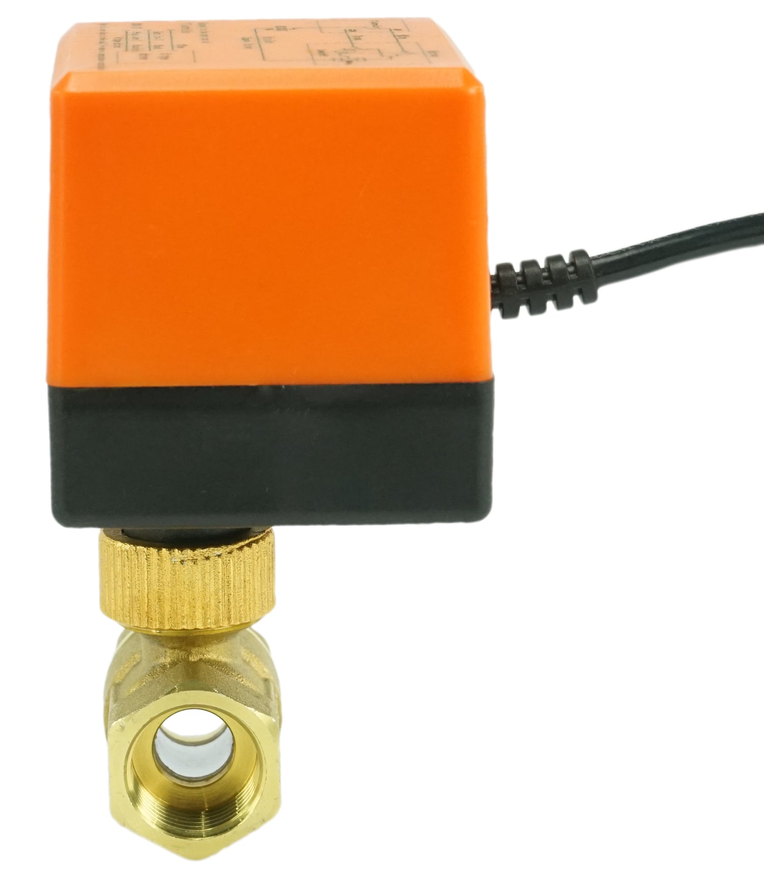 Válvula de bola de latón con puerto estándar roscado NPT/BSP Elephant RP.BRASS.120.MM 232 PSI con accionamiento eléctrico de 24 VCC sin interruptores de límite