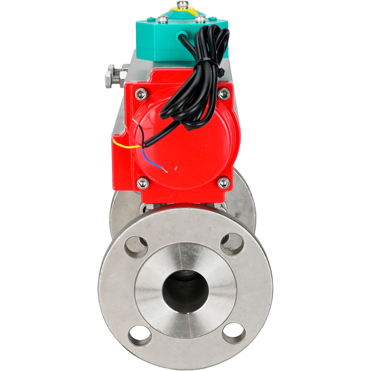 Ball valves Elephant BV3232P(3pc)-FP-F-ISO-H DN15-100 16/40 bar full-bore three-piece, flanged, 316 stainless steel, seal - PTFE, with pneumatic actuator PA-SA and ALS200D magnetic switch