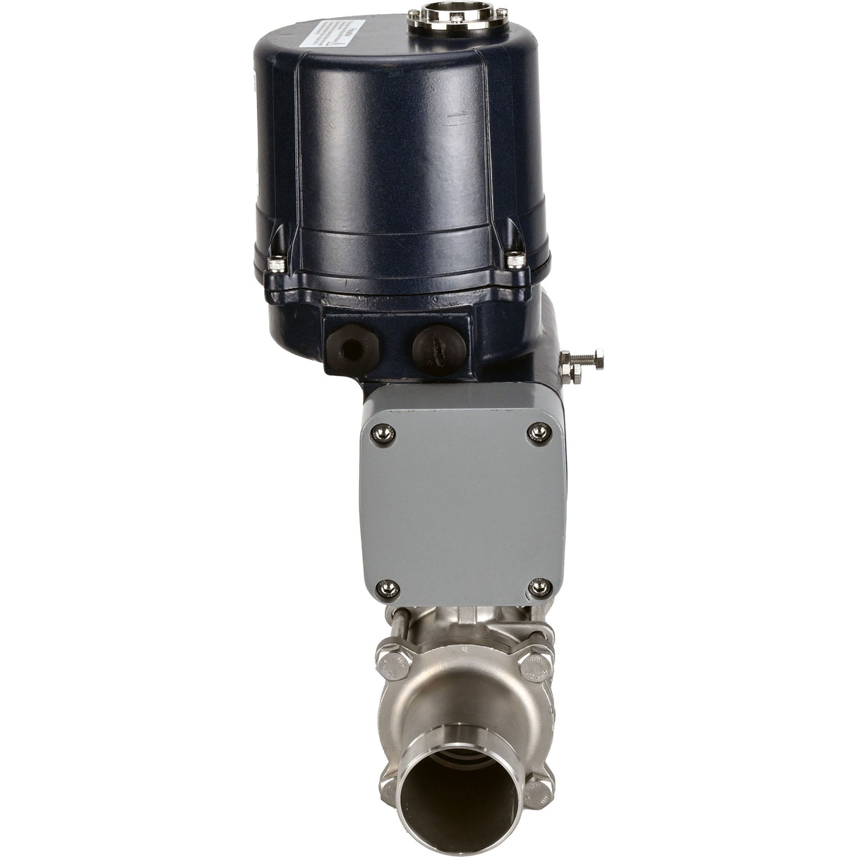 Ball valves Elephant BV3131P(3pc)-FP-W-ISO-H LONG full bore, welded, body - stainless steel SS304, seal - PTFE, with electric quarter turn actuator Elephant QTSA-N-EM-O0-220VAC