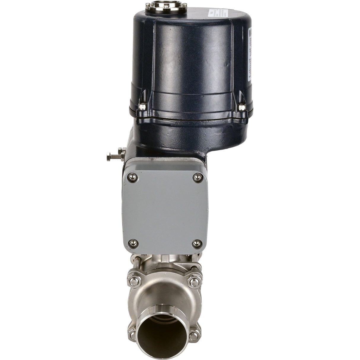 Ball valves Elephant BV3131P(3pc)-FP-W-ISO-H LONG full bore, welded, body - stainless steel SS304, seal - PTFE, with electric quarter turn actuator Elephant QTSA-N-EM-O0-220VAC