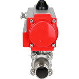Vannes à boisseau sphérique Elephant BV3131P(3pc)-FP-W-ISO-H LONG DN10-150 passage intégral, corps - acier inoxydable 304, à souder, avec actionneur pneumatique Elephant PA-SA