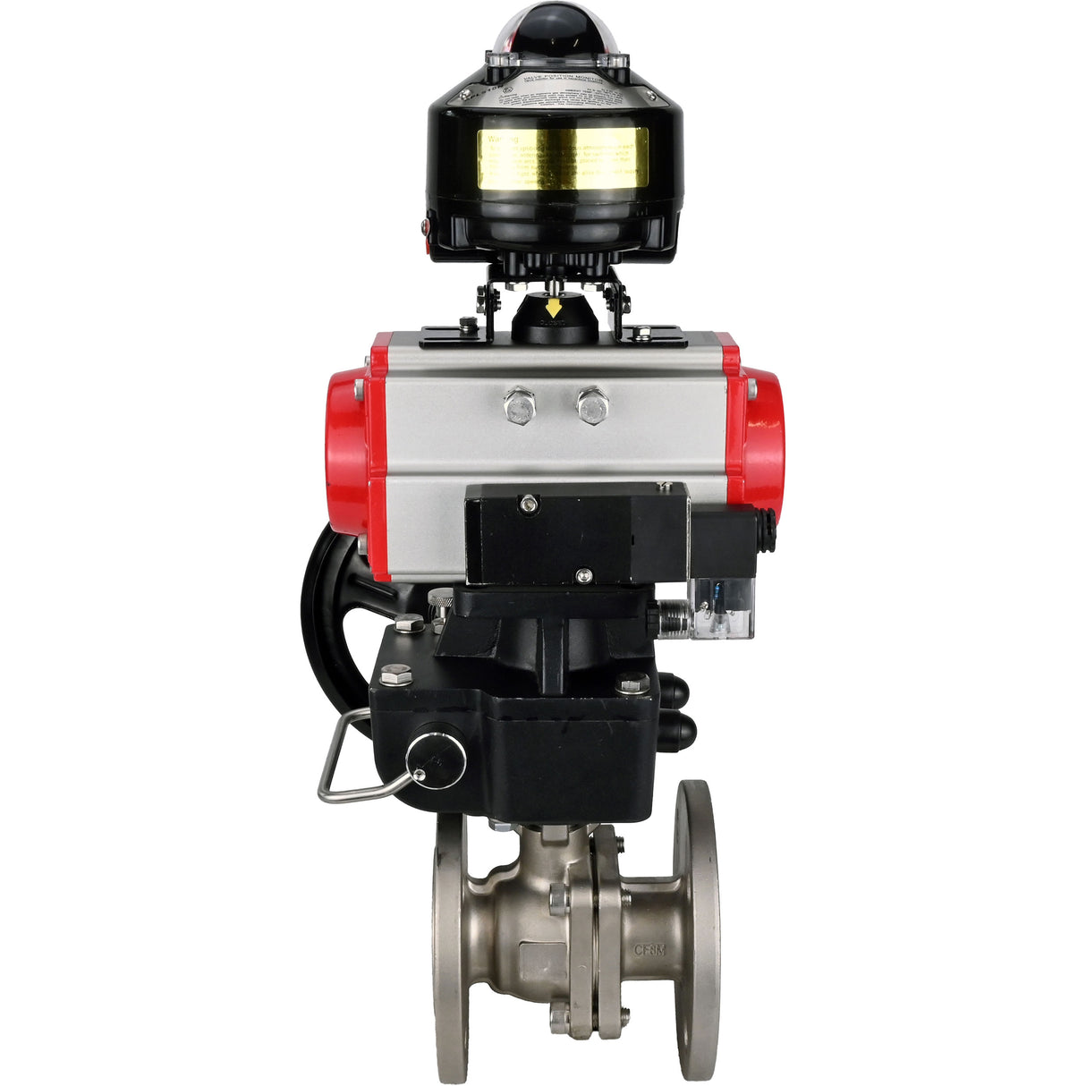 Ball valves Elephant BV3232P(2pc)-FP-F-ISO-H DN15-250 flanged, full bore, two-piece, stainless steel body. steel SS316, seal - PTFE, with pneumatic drive Elephant PA-DA 052-210 pneumatic distributor 4M310-08 220V gearbox MON LSU APL-510N-EX