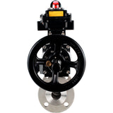 Ball valves Elephant BV3232P(3pc)-FP-F-ISO-H DN65-100 25/40 bar flanged with ISO flange, body - 316 stainless steel, full bore, seal - PTFE, with pneumatic drive PA-DA-105-1, pneumatic distributor 4M310-08 220V, LSU APL-410N Ex