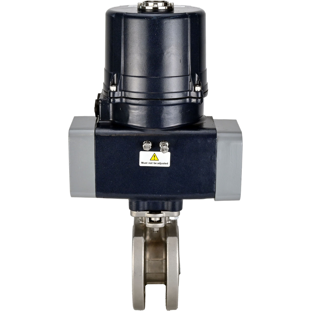 Ball valves Elephant BV3232P-FP-Fb-ISO-H full bore, interflanged, body - SS316 stainless steel, seal - PTFE, with electric quarter turn actuator Elephant QTSA-N-EM-O0-220VAC