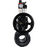 Ball valves Elephant BV4242E-FP-GRM-ISO, body material - UPVC, ball material - UPVC, seal - EPDM, with pneumatic actuator double action PA-DA-105-1, pneumatic distributor 4M310-08 24V and ATU AFC2000