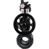 Ball valves Elephant BV4242E-FP-GRM-ISO, body material - UPVC, ball material - UPVC, seal - EPDM, with pneumatic actuator double action PA-DA-105-1, pneumatic distributor 4M310-08 220V, LSU APL-510N EX and ATU AFC2000