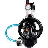 Ball valves Elephant BV4242E-FP-GRM-ISO, body material - UPVC, ball material - UPVC, seal - EPDM, with pneumatic actuator double action PA-DA-105-1, pneumatic distributor 4V320-08 220V and ATU AFC2000