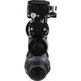 Ball valves Elephant BV4242E-FP-GRM-ISO, body material - UPVC, ball material - UPVC, seal - EPDM, with pneumatic actuator double action PA-DA-105-1 and electro-pneumatic rotary positioner YT-1000RSN without feedback