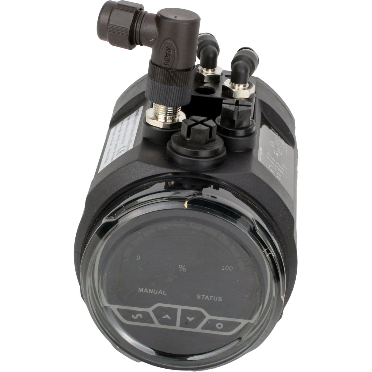 Electropneumatic positioners Elephant EIP-1500 intelligent, linear stroke range - 5-50mm, voltage - 24V, pressure - 3-7bar, housing - plastic, color - black