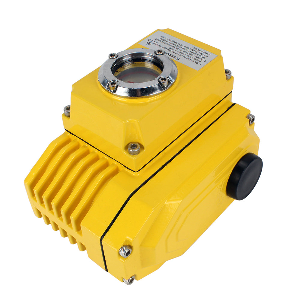 Actuador eléctrico de cuarto de vuelta Elephant 005-040 110/220V con sensor de retroalimentación y señal de control de entrada de 4-20 mA