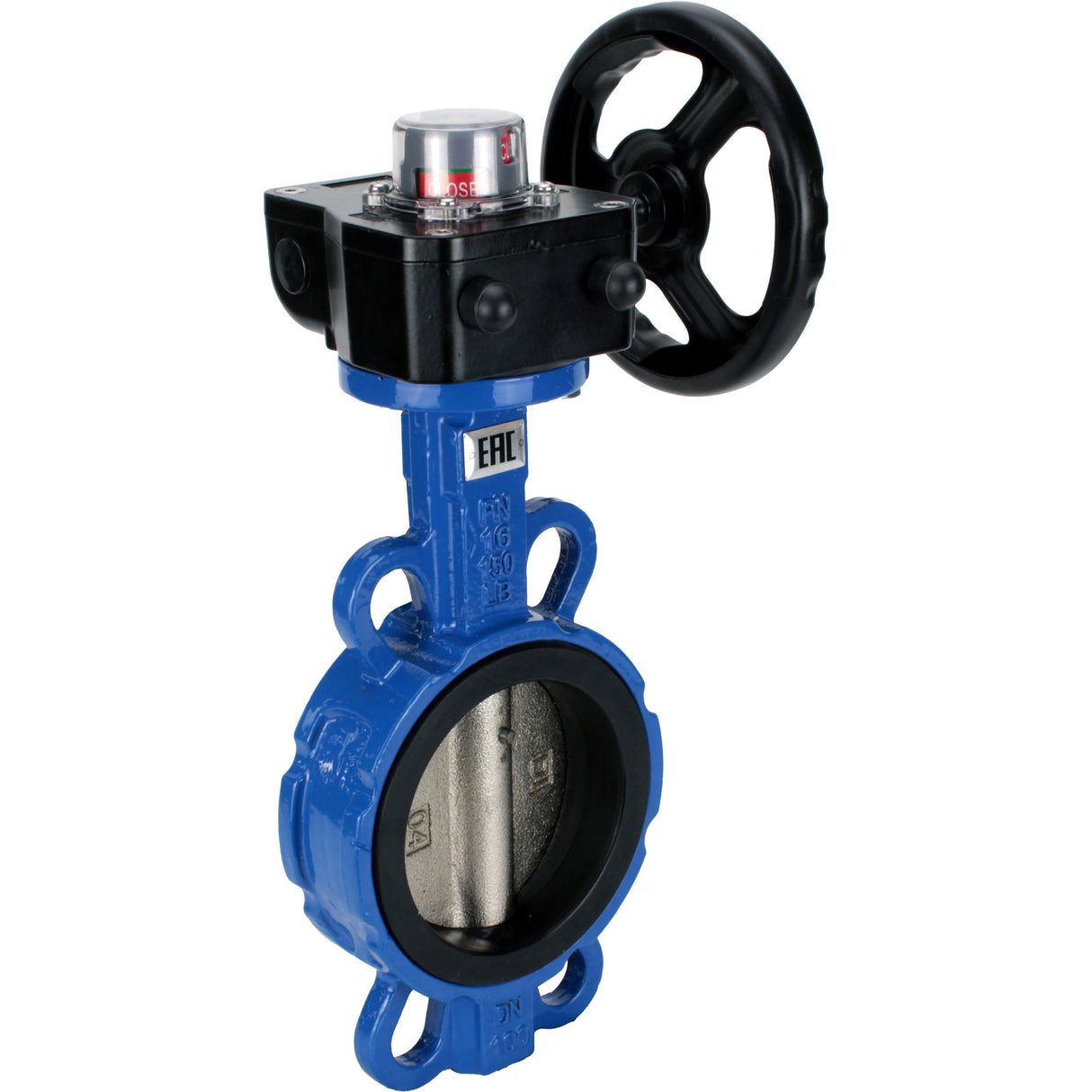 Válvula de mariposa de agua Elephant g50-g40-epdm-elephant-hgb, material del cuerpo: hierro fundido GGG50, material del disco: hierro fundido GGG40, sello: EPDM, operada por engranajes