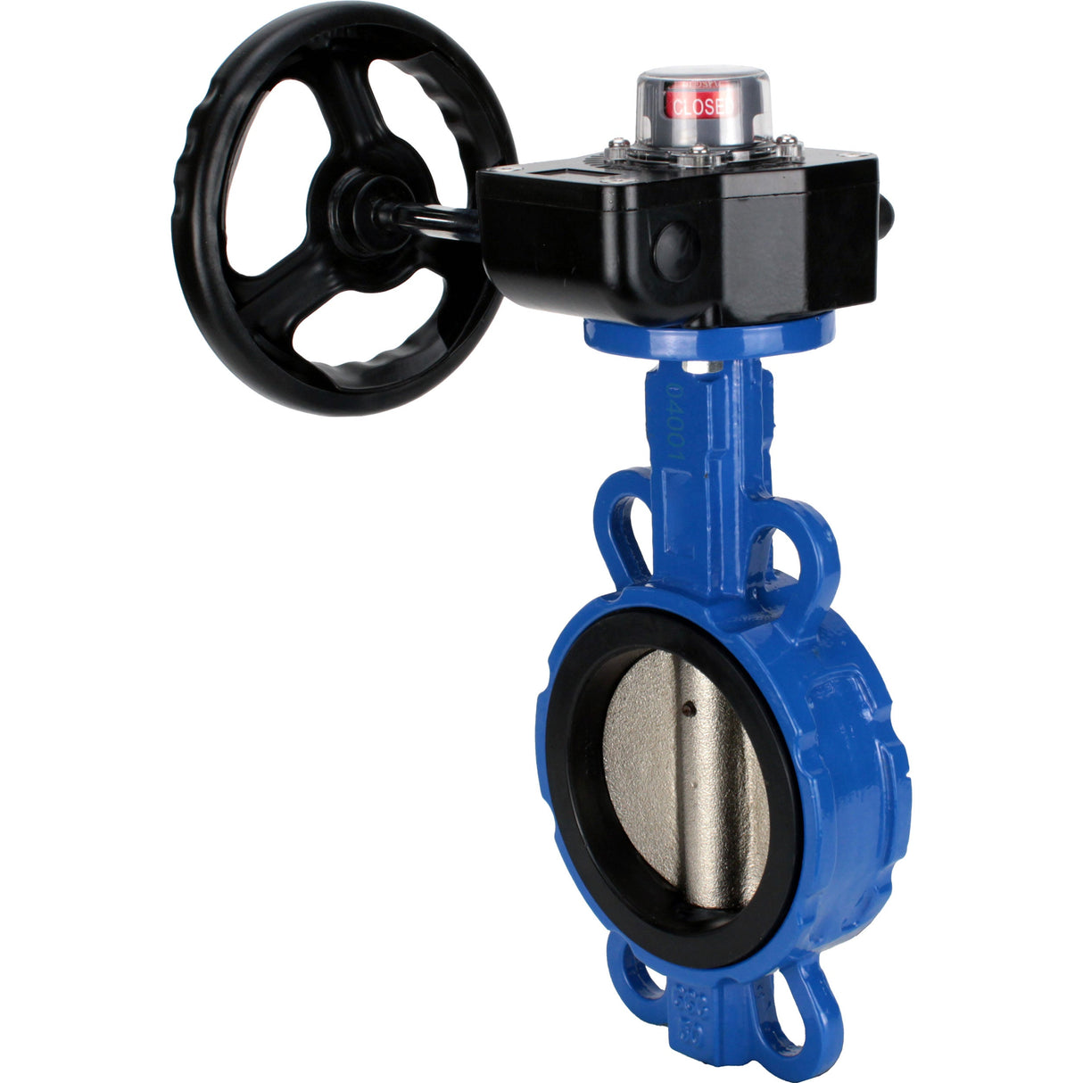 Válvula de mariposa de agua Elephant g50-g40-epdm-elephant-hgb, material del cuerpo: hierro fundido GGG50, material del disco: hierro fundido GGG40, sello: EPDM, operada por engranajes