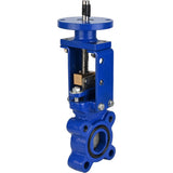 Vanne à guillotine Elephant GVKN1331N-2W-Fb-ISO, matériau du corps - fonte GGG40, matériau du couteau - acier inoxydable AISI 304, joint - NBR, tige uniquement
