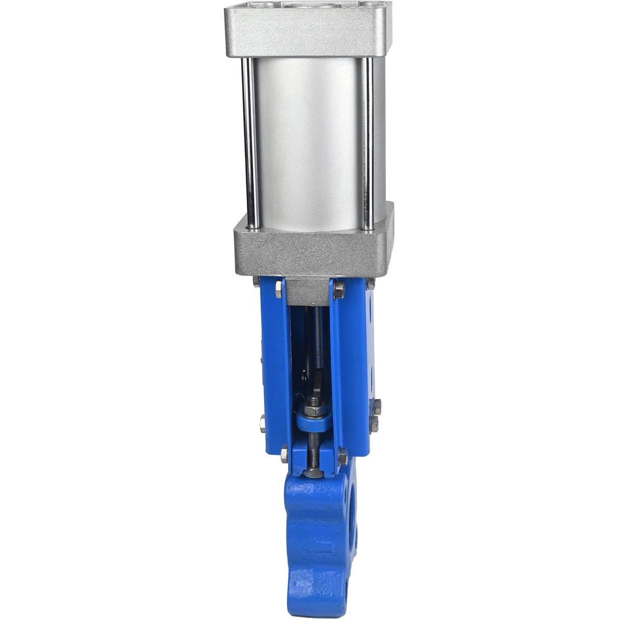Gate valves Elephant GVKR1331M-1W-Fb-2P-WENZ PN10 unidirectional, interflanged, spindle - extendable, body - cast iron GGG40, gate - stainless steel 304, seal - EPDM, pneumatically actuated, WENZ