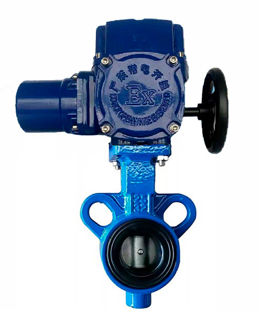 Válvula de mariposa de agua Elephant AL-316L-EPDM material del cuerpo - aleación de aluminio, material del disco - acero inoxidable 316L, junta - EPDM con actuador eléctrico de 1/4 de vuelta Elephant QT-W (M) 380V