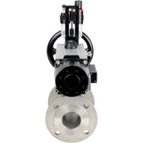 Ball valves Elephant BV3232P(2pc)-FP-F-ISO-H DN80-100 16 bar, full bore flanged, stainless steel SS316, seal - PTFE, with pneumatic actuator PA-DA-105-1 double acting, with pneumatic distributor 4M310-08 220V , with ATU AFC2000