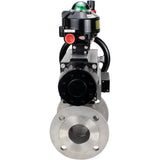 Ball valves Elephant BV3232P(2pc)-FP-F-ISO-H DN80-100 16 bar, full bore flanged, stainless steel SS316, seal - PTFE, with pneumatic actuator PA-DA-105-1 double acting, with pneumatic distributor 4M310-08 220V , with LSU APL-510N EX, with AFC2000 ATU
