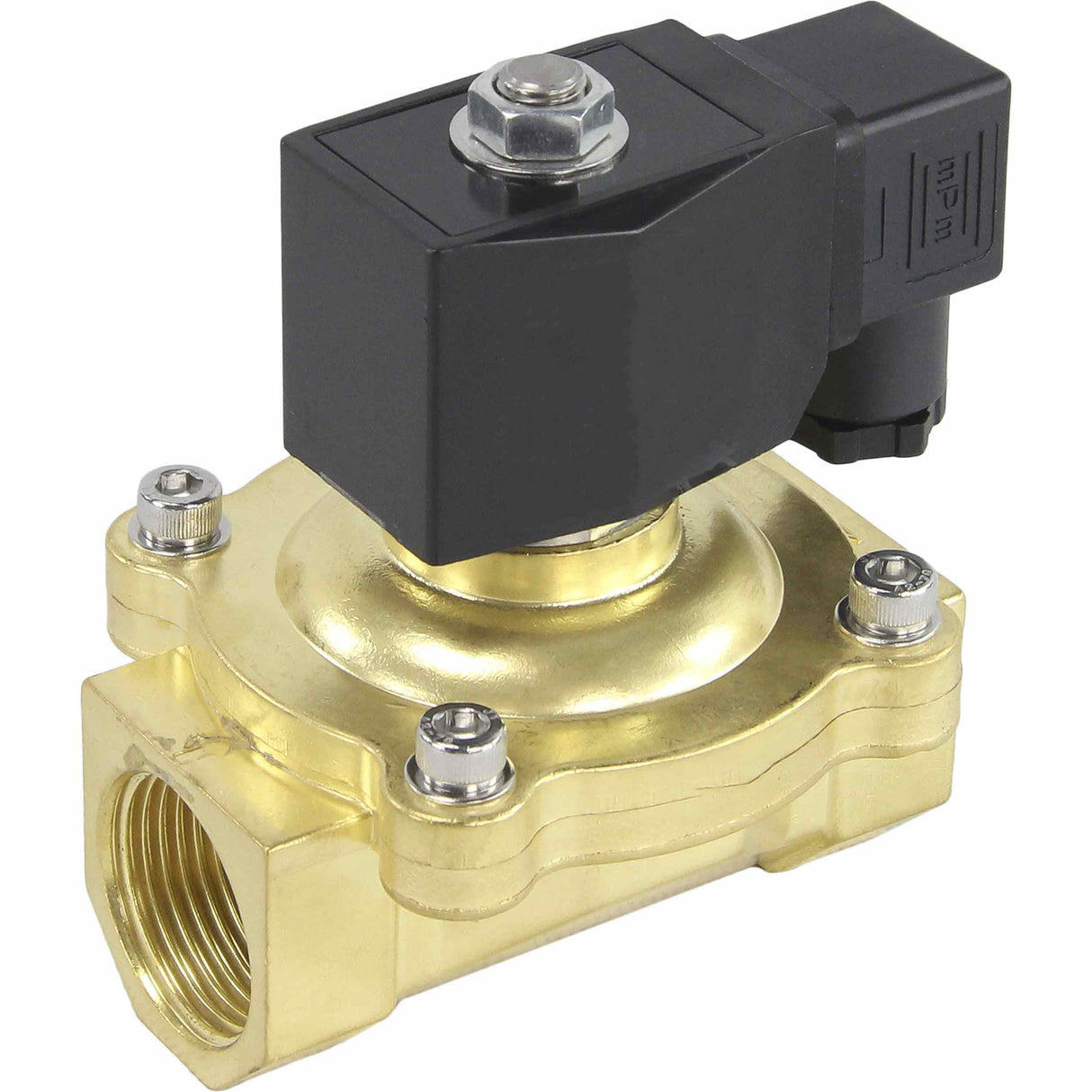 Electroválvula eléctrica de acción directa de dos vías normalmente cerrada Elephant VS2W-200V-NC VITON 24V, material del cuerpo - latón, junta - Viton