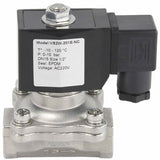 Electroválvula eléctrica de acción directa de dos vías normalmente cerrada Elephant VS2W-201V-NC VITON 24V, material del cuerpo - acero inoxidable AISI 304, junta - Viton
