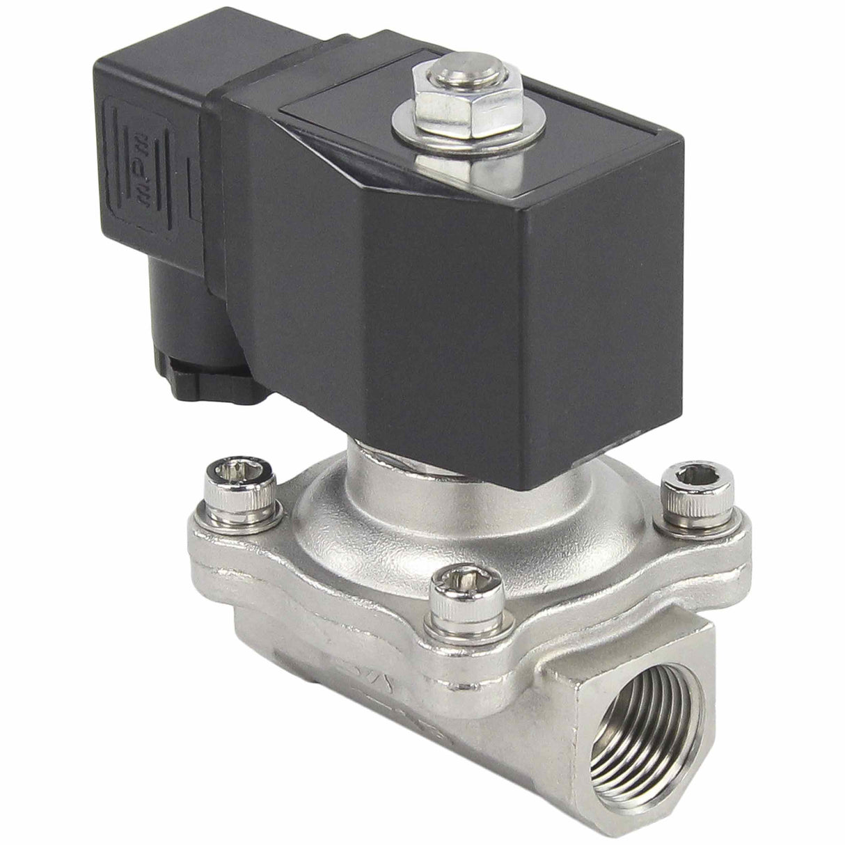 Electroválvula eléctrica de acción directa de dos vías normalmente cerrada Elephant VS2W-201E-NC EPDM 24V, material del cuerpo - acero inoxidable AISI 304, junta - EPDM