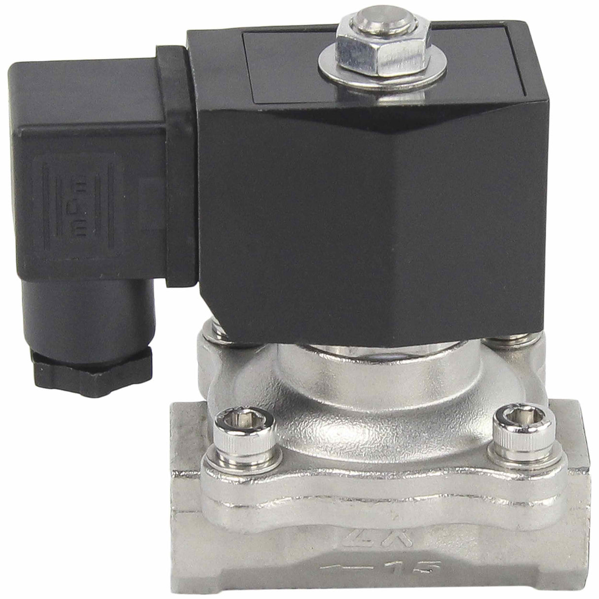 Electroválvula eléctrica de acción directa de dos vías normalmente cerrada Elephant VS2W-201V-NC VITON 110/220V, material del cuerpo - acero inoxidable AISI 304, junta - Viton