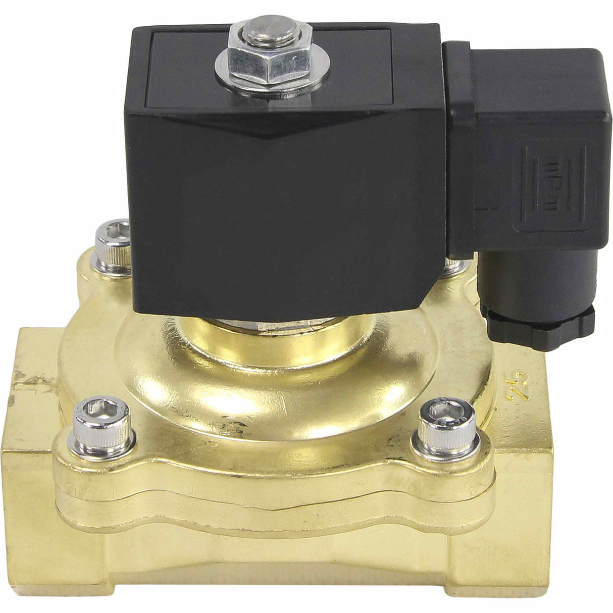 Electroválvula eléctrica de acción directa de dos vías normalmente cerrada Elephant VS2W-200V-NC VITON 24V, material del cuerpo - latón, junta - Viton