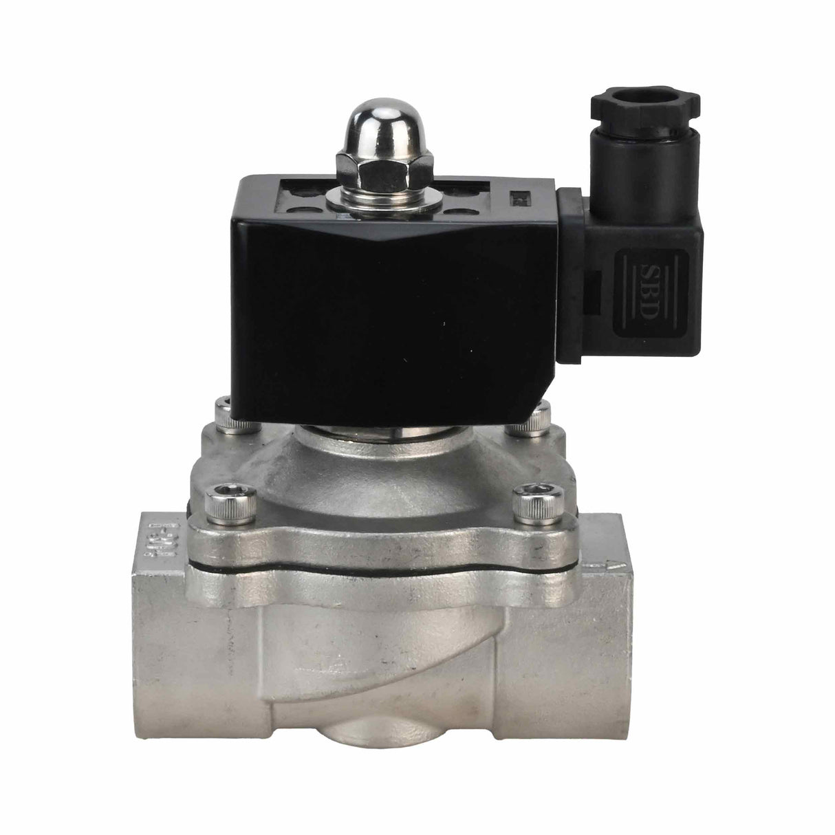 Electroválvula eléctrica de acción directa de dos vías normalmente cerrada Elephant VS2W-301V-NC VITON 110/220V, material del cuerpo - acero inoxidable AISI 304, junta - Viton