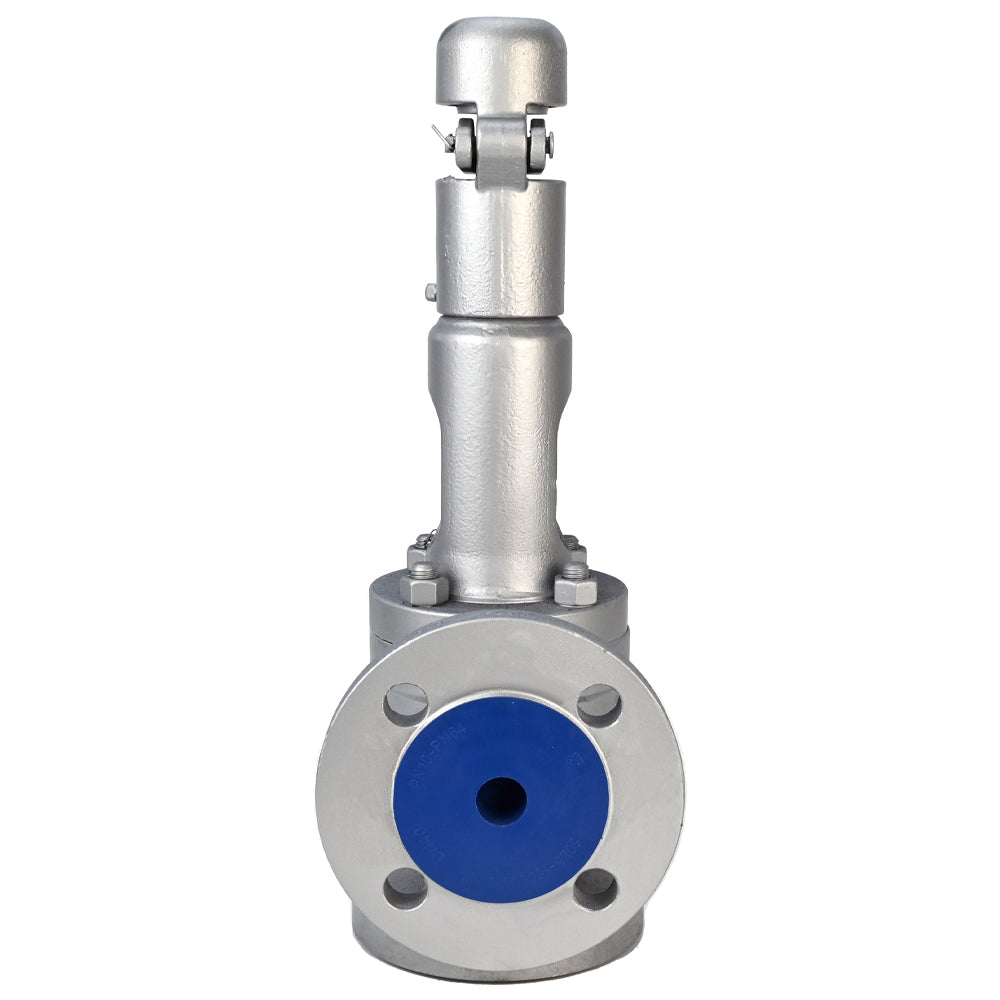 Válvula de seguridad con resorte Elephant SAFE 7001 8-10, material del cuerpo - acero inoxidable WCB, material del elemento de cierre - acero inoxidable AISI 420, junta - METAL
