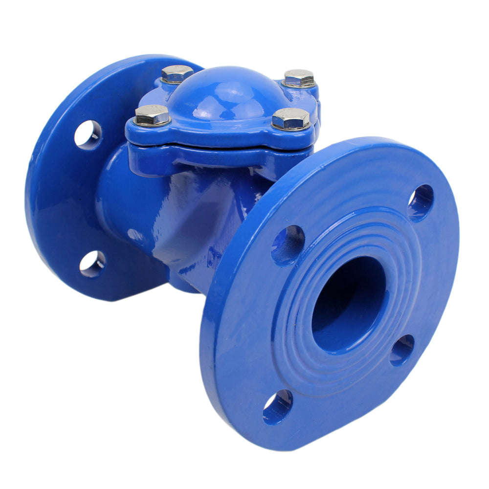 Válvula de retención de bola Elephant PN16-NBR sin tapón de drenaje, material del cuerpo: hierro fundido GGG50, material del elemento de cierre: hierro fundido GGG50, junta: NBR