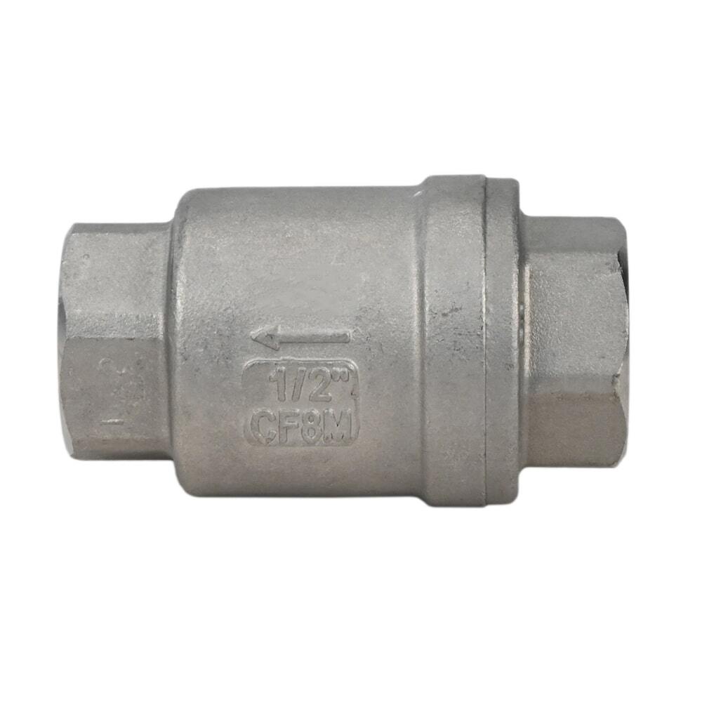 Válvula de retención de resorte Elephant LSCV, material del cuerpo: acero inoxidable AISI 316, material del elemento de cierre: acero inoxidable AISI 316, junta: PTFE
