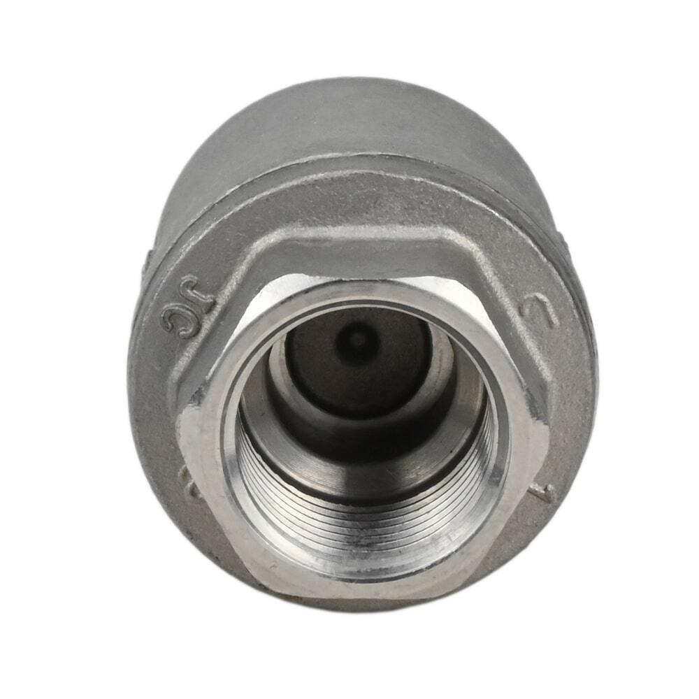 Válvula de retención de resorte Elephant LSCV, material del cuerpo: acero inoxidable AISI 316, material del elemento de cierre: acero inoxidable AISI 316, junta: PTFE
