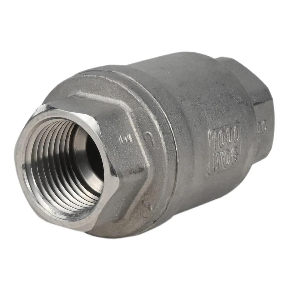 Válvula de retención de resorte Elephant LSCV, material del cuerpo: acero inoxidable AISI 316, material del elemento de cierre: acero inoxidable AISI 316, junta: PTFE