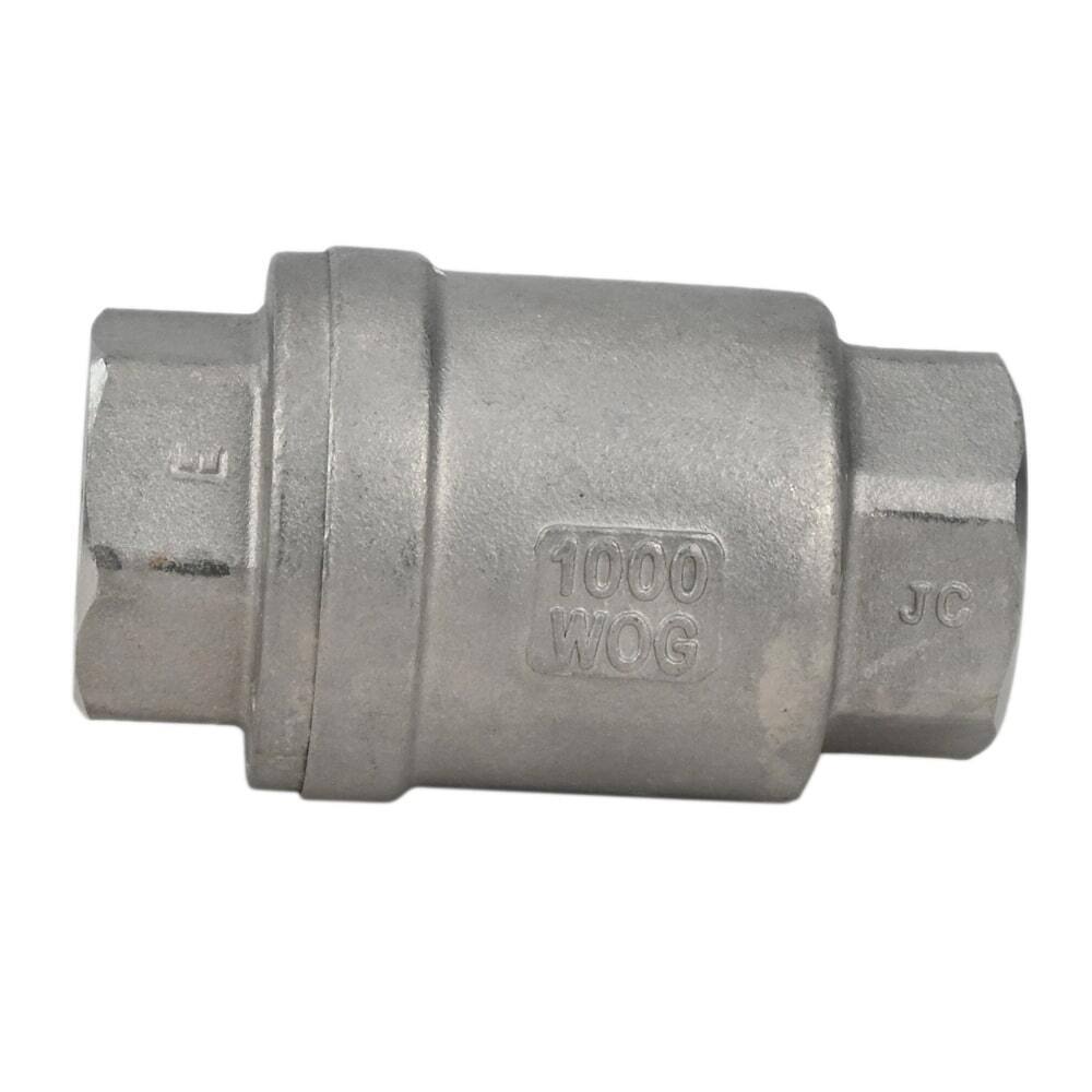 Válvula de retención de resorte Elephant LSCV, material del cuerpo: acero inoxidable AISI 316, material del elemento de cierre: acero inoxidable AISI 316, junta: PTFE