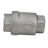 Válvula de retención de resorte Elephant LSCV, material del cuerpo: acero inoxidable AISI 316, material del elemento de cierre: acero inoxidable AISI 316, junta: PTFE