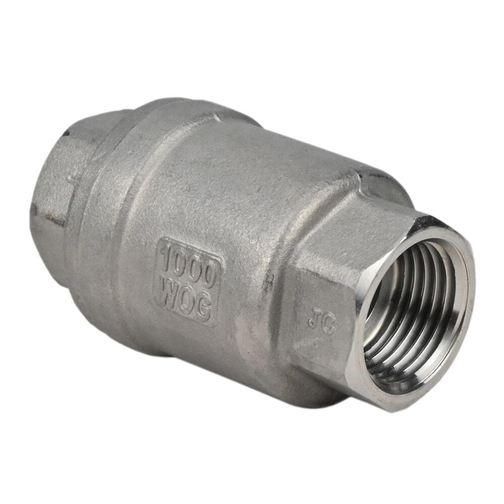 Válvula de retención de resorte Elephant LSCV, material del cuerpo: acero inoxidable AISI 316, material del elemento de cierre: acero inoxidable AISI 316, junta: PTFE