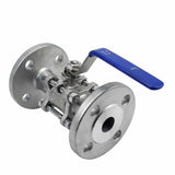 Válvula de bola de acero inoxidable Elephant BV.F.Fp.T.316.180 580 psi, SS316, paso completo, conexión bridada, con manija