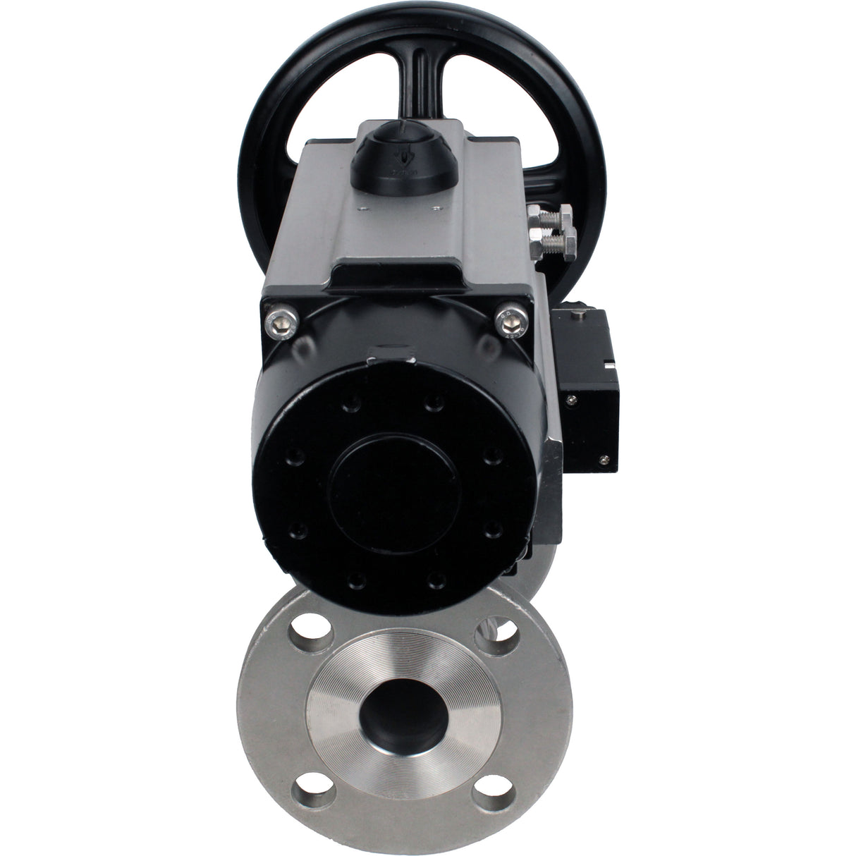 Ball valves Elephant BV3131P(3pc)-FP-F-ISO-H DN65-80 16 bar, three-piece full bore flanged, stainless steel SS304, seal - PTFE, with pneumatic actuator PA-DA-105-1 double acting, with pneumatic distributor 4M310-08 220V