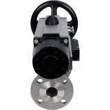 Ball valves Elephant BV3232P(3pc)-FP-F-ISO-H DN65-80 16 bar, three-piece full bore flanged, stainless steel SS304, seal - PTFE, with pneumatic actuator PA-DA-105-1 double acting, with pneumatic distributor 4M310-08 220V