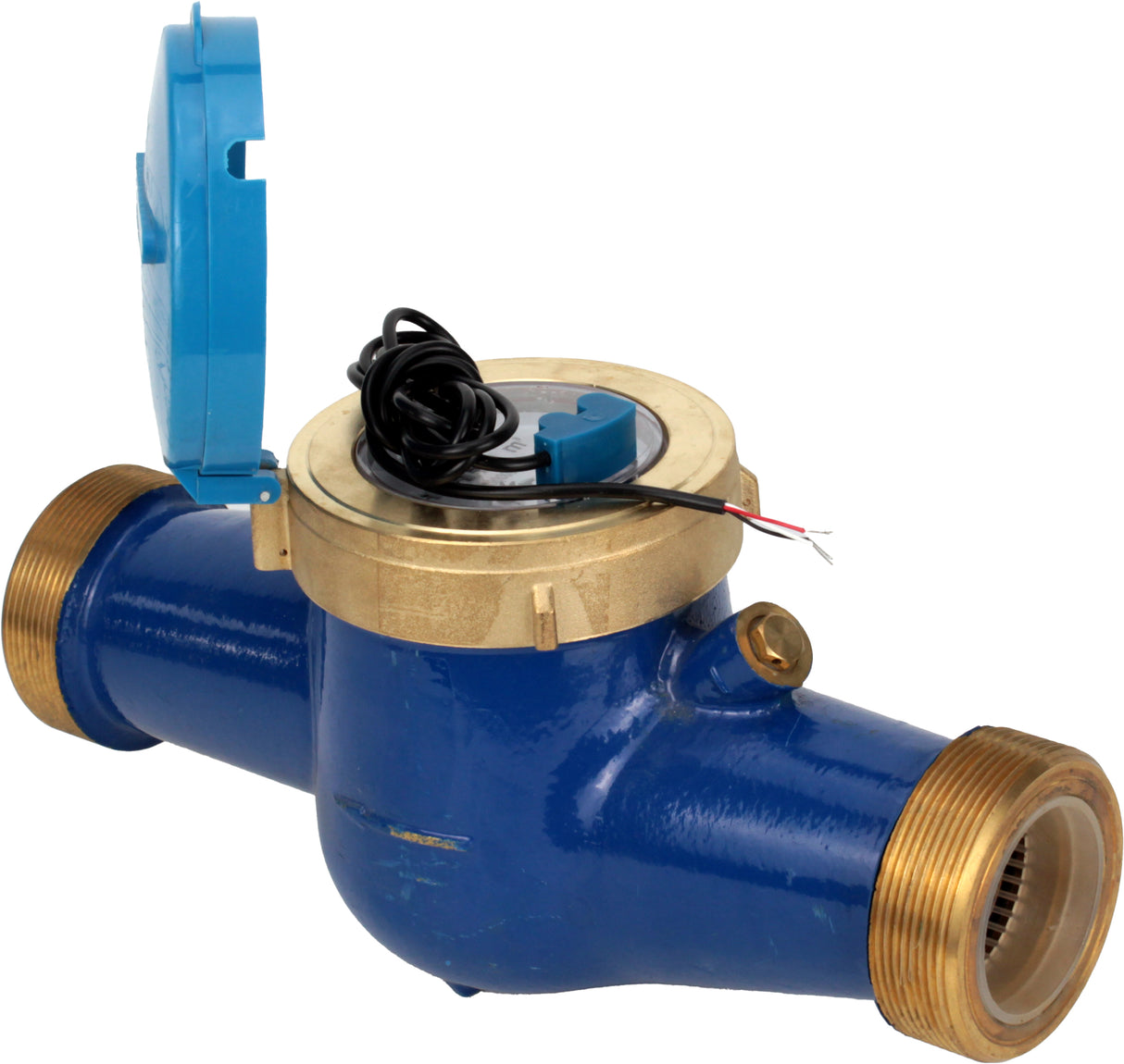 Compteur d'eau Elephant MKU2i universel, à turbine, avec sortie impulsionnelle, multi-jet, en fonte, fileté