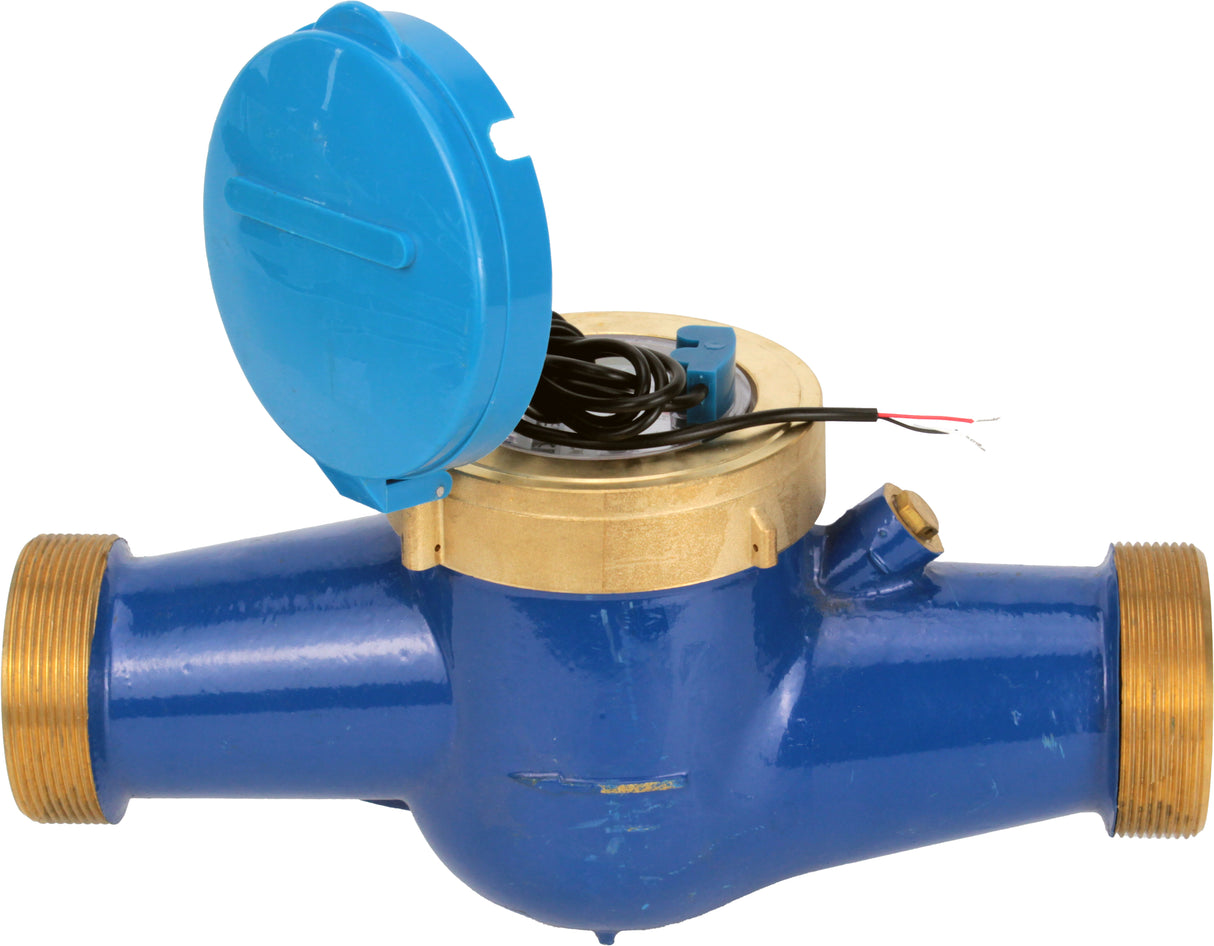 Compteur d'eau Elephant MKU2i universel, à turbine, avec sortie impulsionnelle, multi-jet, en fonte, fileté
