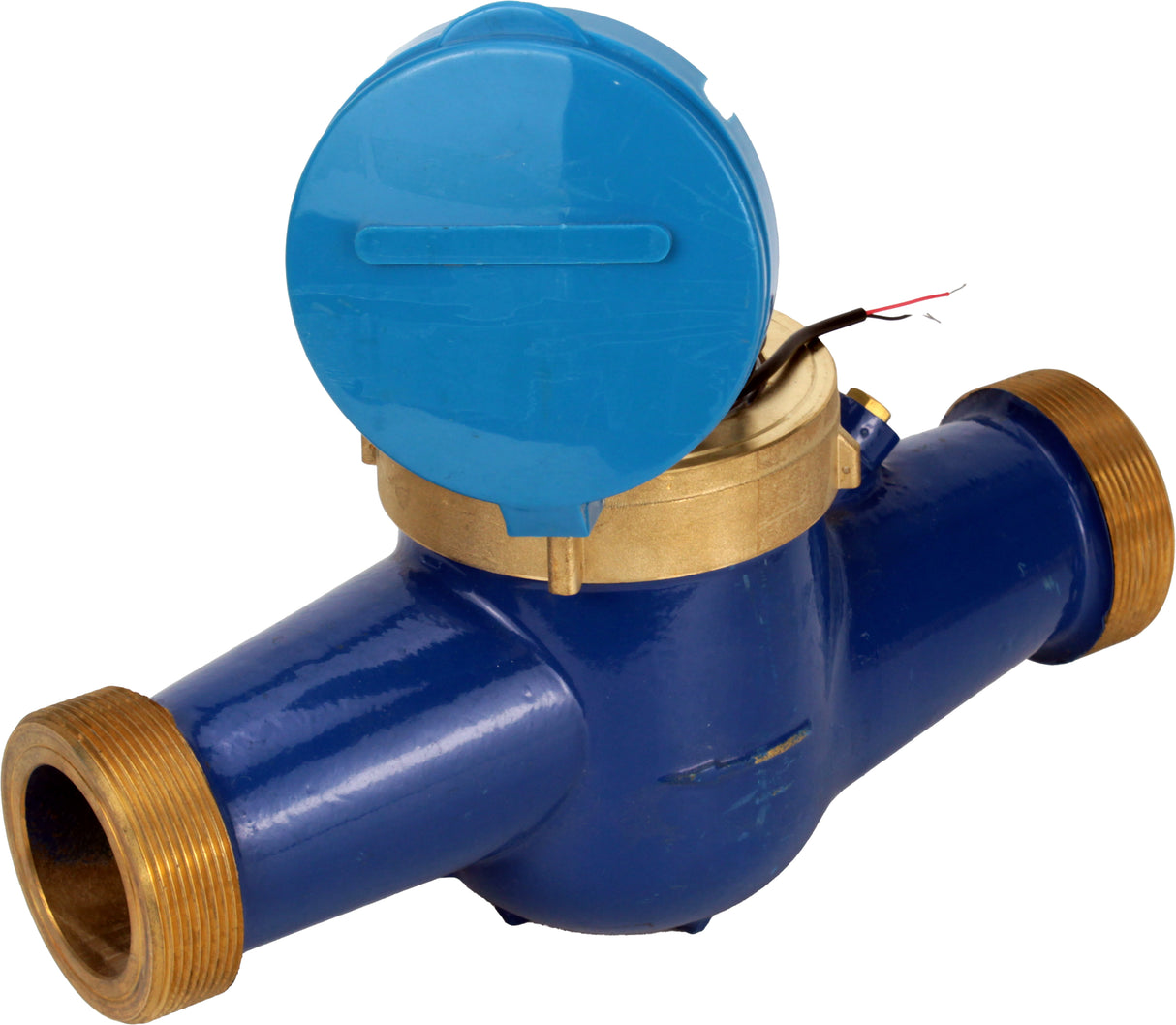 Compteur d'eau Elephant MKU2i universel, à turbine, avec sortie impulsionnelle, multi-jet, en fonte, fileté
