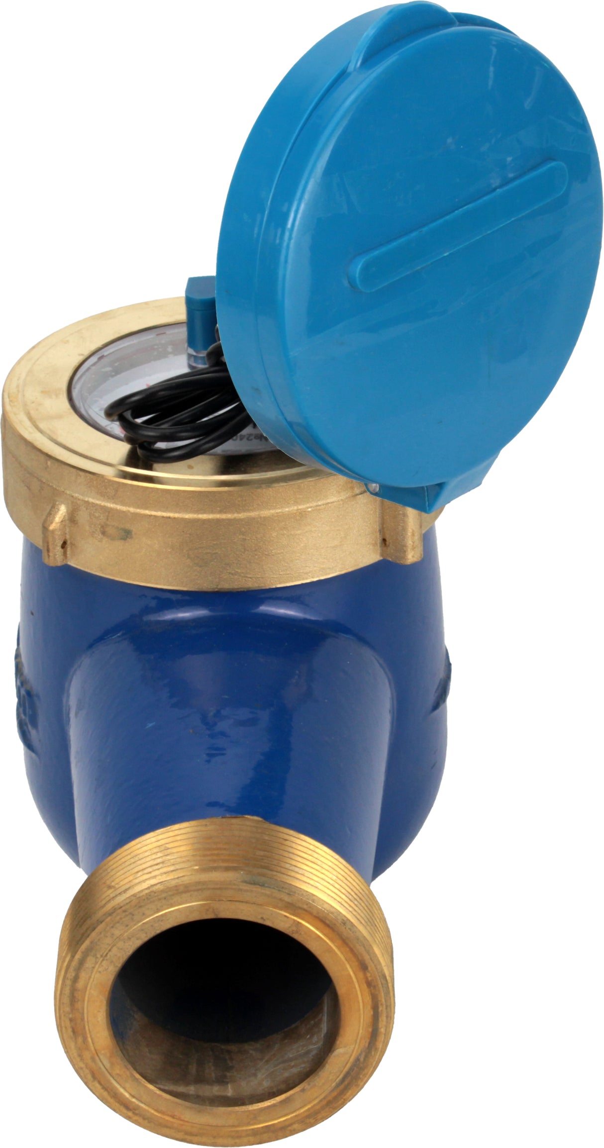 Compteur d'eau Elephant MKU2i universel, à turbine, avec sortie impulsionnelle, multi-jet, en fonte, fileté