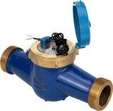 Compteur d'eau Elephant MKU2i universel, à turbine, avec sortie impulsionnelle, multi-jet, en fonte, fileté