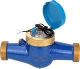 Compteur d'eau Elephant MKU2i universel, à turbine, avec sortie impulsionnelle, multi-jet, en fonte, fileté